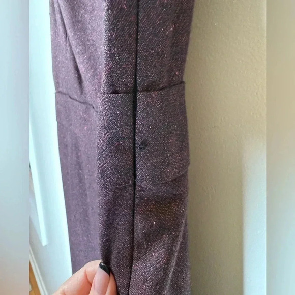 Classiques Entier Wool Silk Blend Sleeveless Cowl Neck Dress Women’s Size 10 - Picture 12 of 12